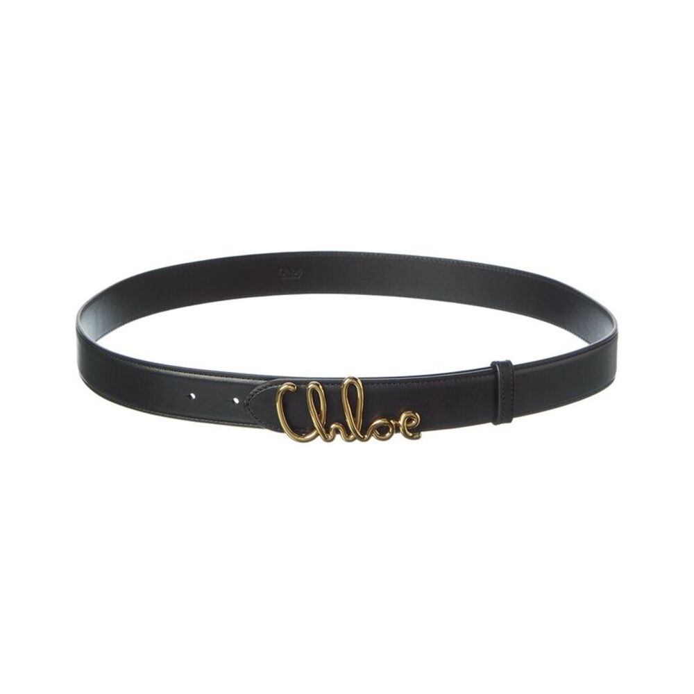 Chloé Iconic Leather Belt, Black